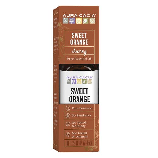 aura cacia Aura Cacia Sweet Orange Essential Oil Boxed 0.25 Fl. Oz