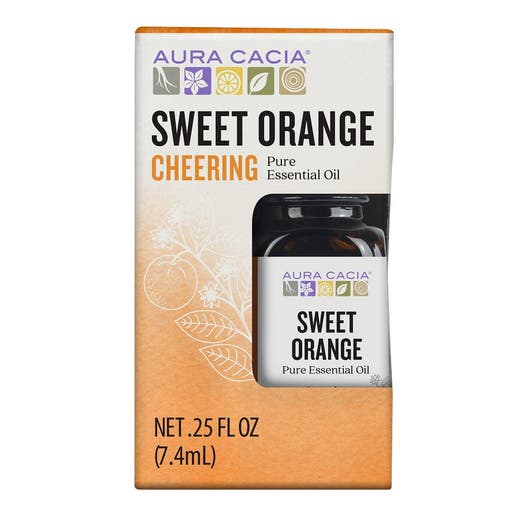 aura cacia Aura Cacia Sweet Orange Essential Oil Boxed 0.25 fl. oz
