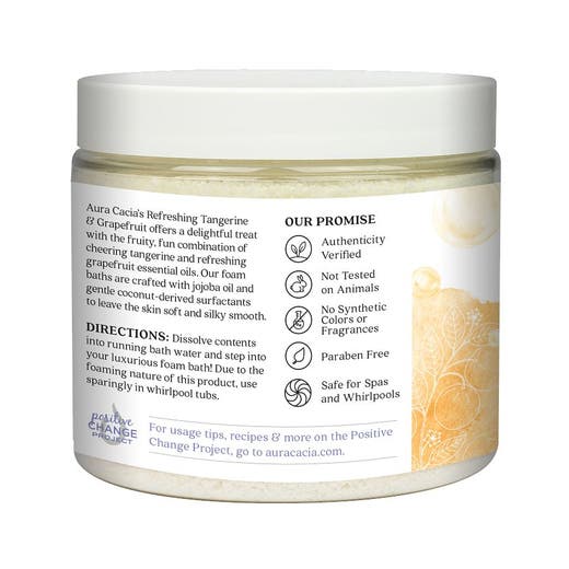 Aura Cacia Aura Cacia Tangerine & Grapefruit Foam Bath 14 Oz