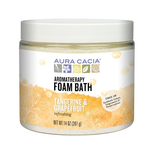 aura cacia Aura Cacia Tangerine & Grapefruit Foam Bath 14 oz