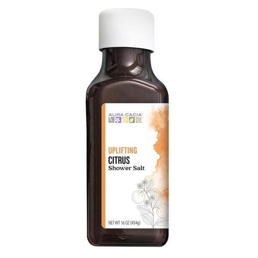 aura cacia Aura Cacia Uplifting Citrus Shower Salt 16 oz
