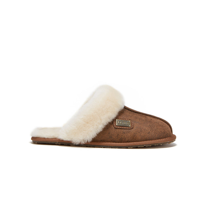 australia luxe CLOSED MULE AVIATOR CHESTNUT