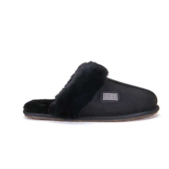australia luxe CLOSED MULE BLACK