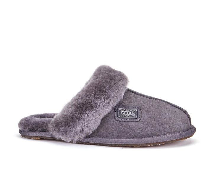 australia luxe CLOSED MULE GRAY