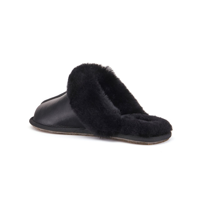 Australia Luxe CLOSED MULE SATIN BLACK