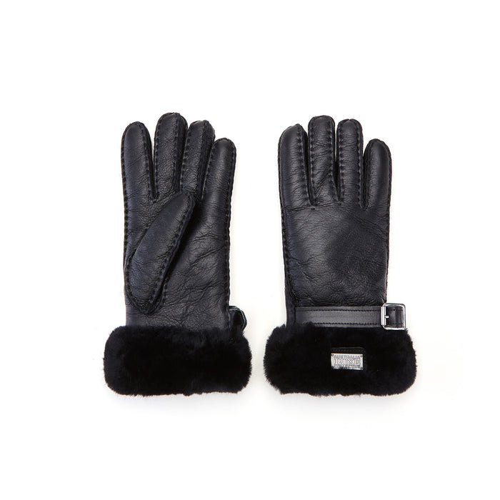 Australia Luxe CUFF GLOVES LEATHER BLACK