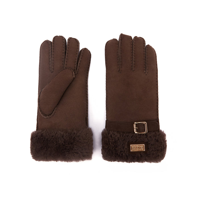 Australia Luxe CUFF GLOVES SUEDE BURNT