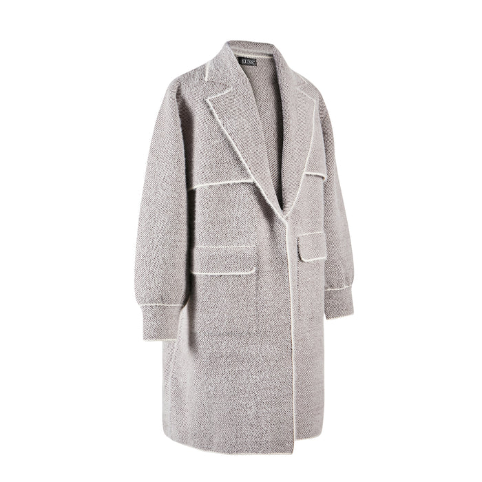 Australia Luxe FLOW KNITTED COAT BURNT