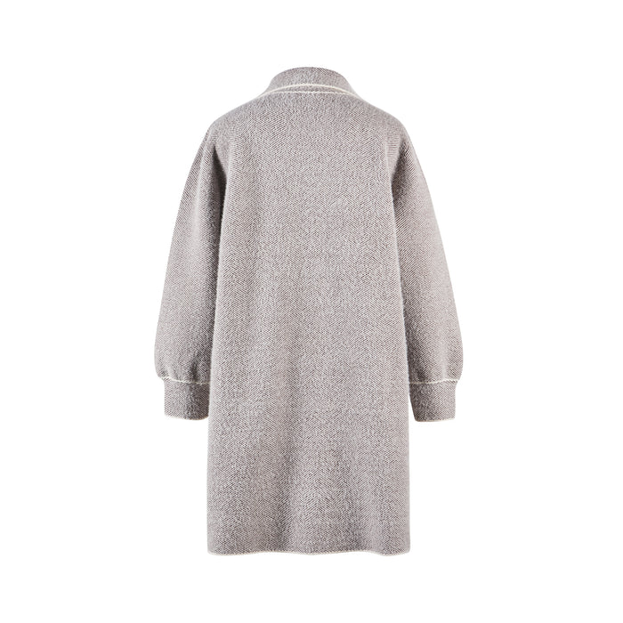 Australia Luxe FLOW KNITTED COAT BURNT