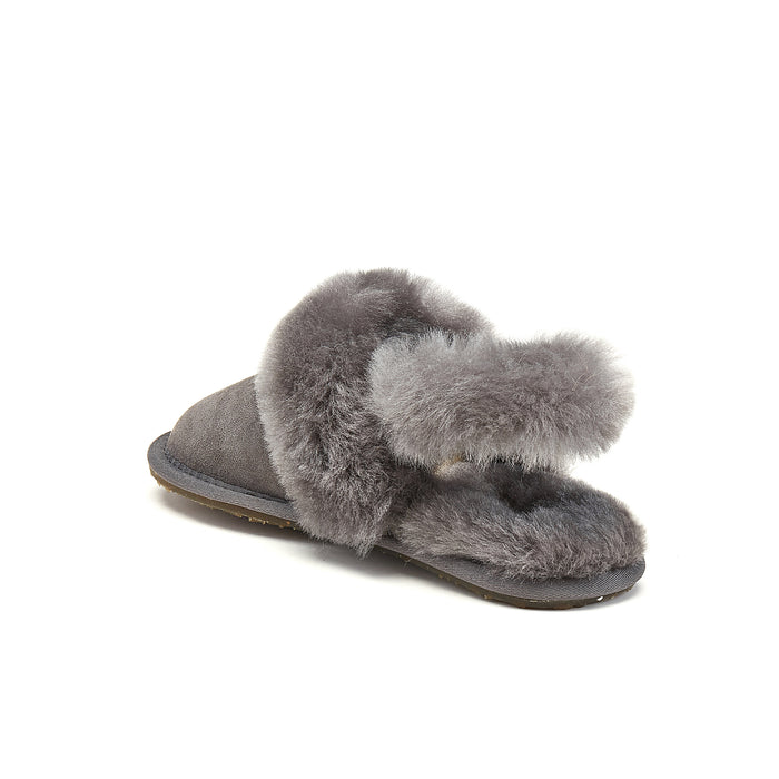 Australia Luxe KIDS SLINGBACK MULE GRAY (SHEARLING)