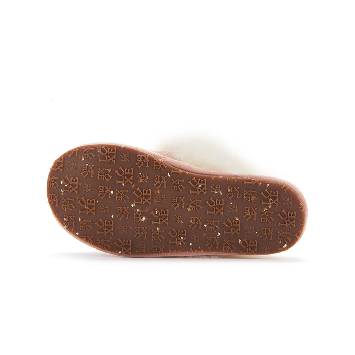 Australia Luxe KIDS SLINGBACK MULE ROSE (SHEARLING)