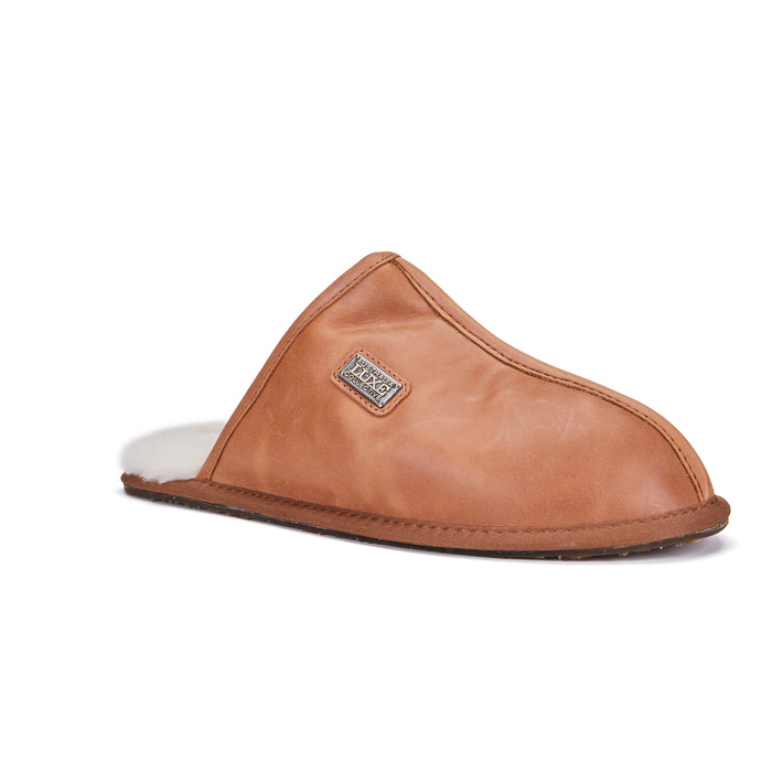 Australia Luxe MENS CLOSED MULE LEATHER TAN