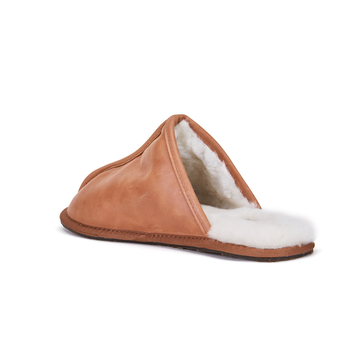Australia Luxe MENS CLOSED MULE LEATHER TAN