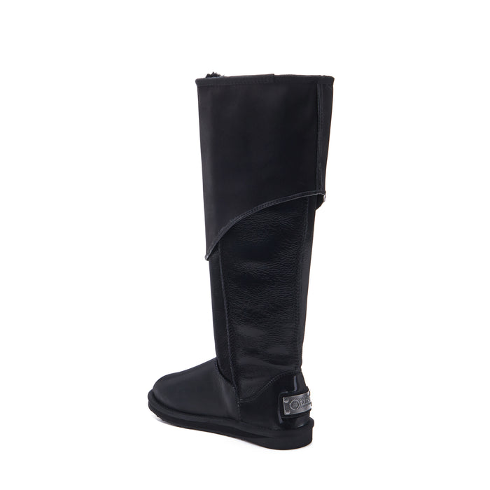 Australia Luxe SLOUCH TALL SATIN BLACK