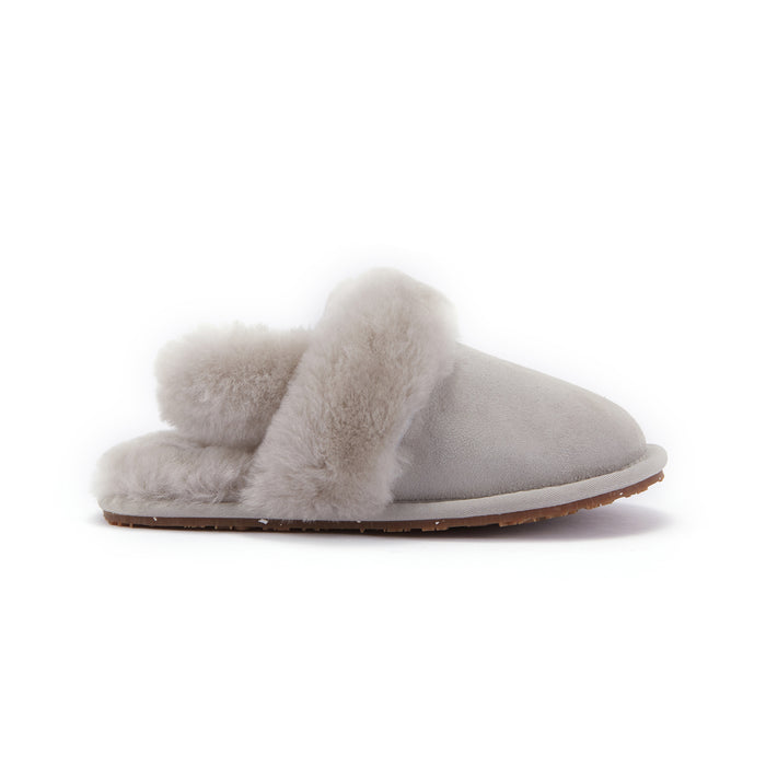 australia luxe KIDS SLINGBACK MULE ICE GRAY (SHEARLING)