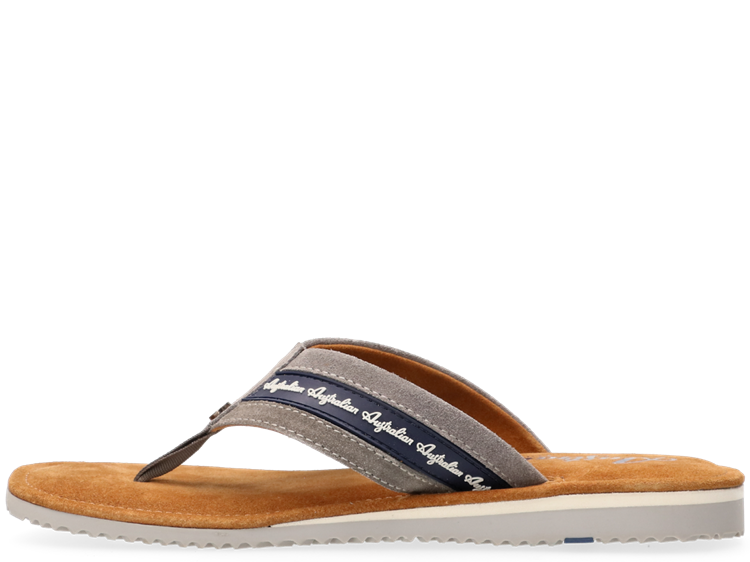 Australian Footware Azurro Flip Flops Grey