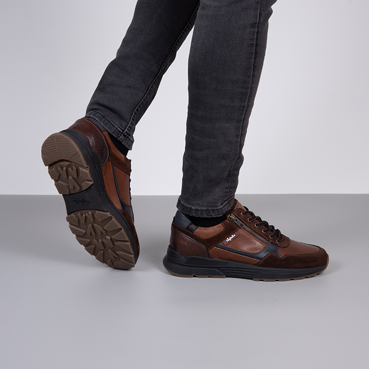 Australian Footware Connery Sneakers Width H Cognac