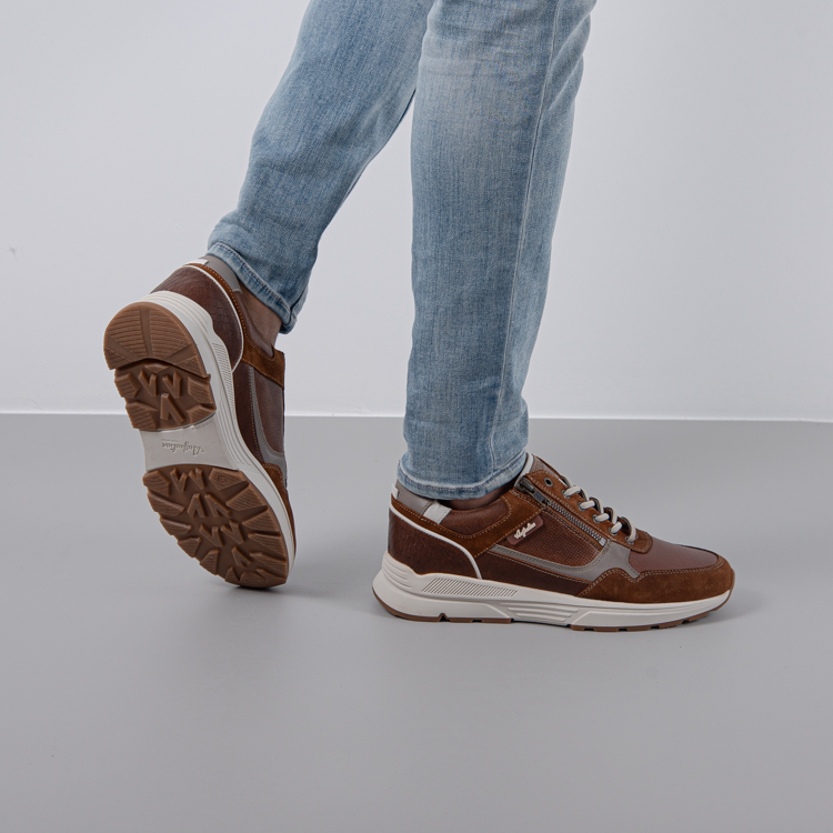 Australian Footware Connery Sneakers Width K Cognac