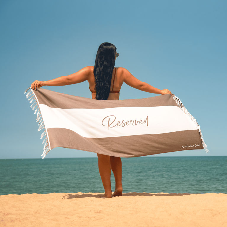 Australian Gold “Reserved” Beach Towel