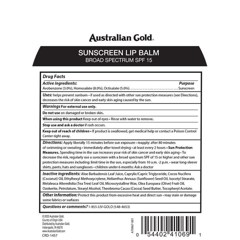 Australian Gold SPF 15 Lip Balm 2 Pack - Unscented