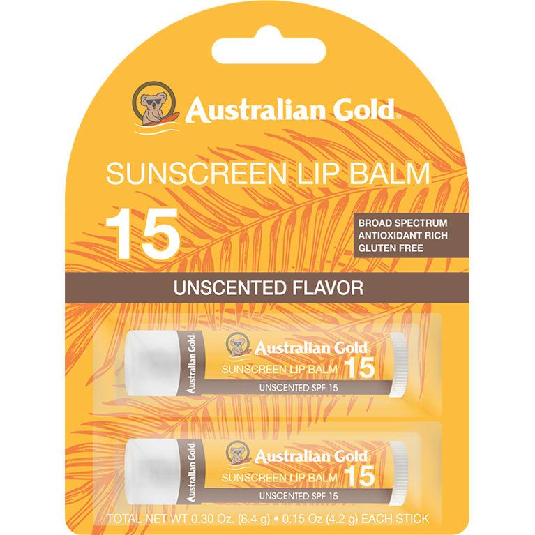 australian gold SPF 15 Lip Balm 2 Pack - Unscented
