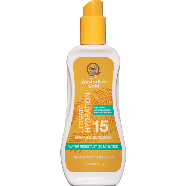 australian gold SPF 15 Spray Gel 8 fl oz