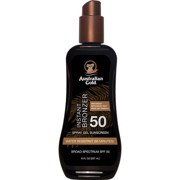 australian gold SPF 50 Spray Gel Bronzer 8 fl oz