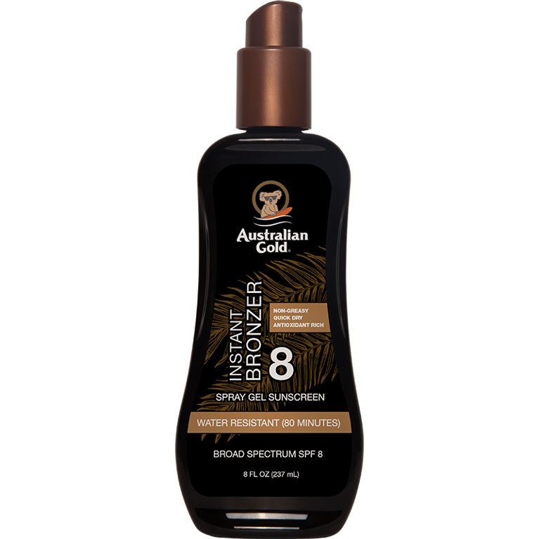 australian gold SPF 8 Spray Gel Bronzer 8 fl oz