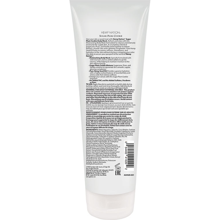 Australian Gold HN Sugar Plum Cookie Body Wash 8 Fl Oz