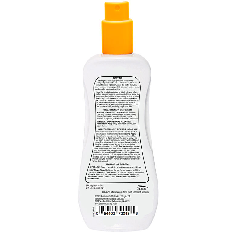 Australian Gold Insect Repellent Pump Spray 8 Fl Oz