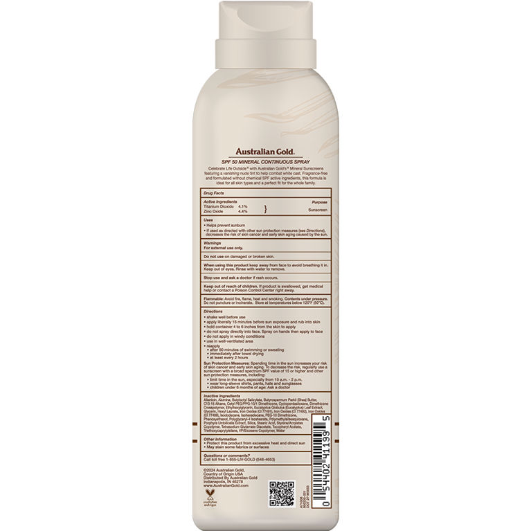 Australian Gold Mineral SPF 50 Continuous Spray 5 FL OZ