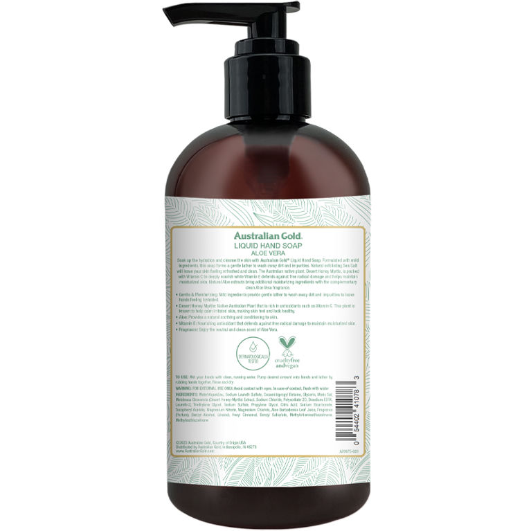 Australian Gold Seaside Retreat Aloe Vera Liquid Hand Soap 11.5 Fl Oz