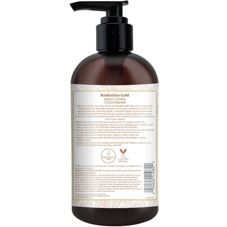 Australian Gold Seaside Retreat Cocoa Dreams Body Lotion 16 Fl Oz