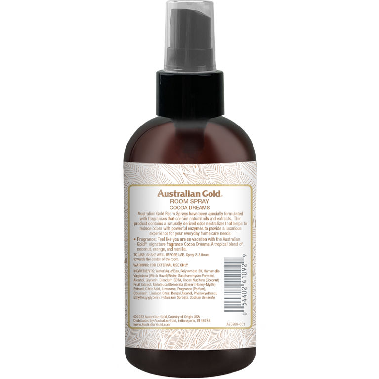 Australian Gold Seaside Retreat Cocoa Dreams Room Spray 3.7 Fl Oz