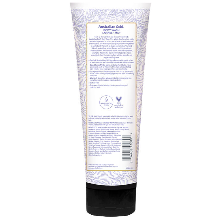 Australian Gold Seaside Retreat Lavender Mint Body Wash 8.5 Fl Oz