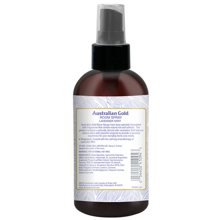 Australian Gold Seaside Retreat Lavender Mint Room Spray 3.7 Fl Oz