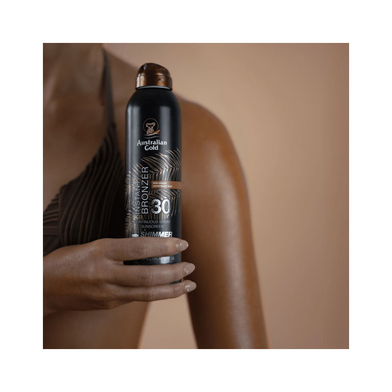 Australian Gold SPF 30 Continuous Spray Bronzer Shimmer 6 Oz