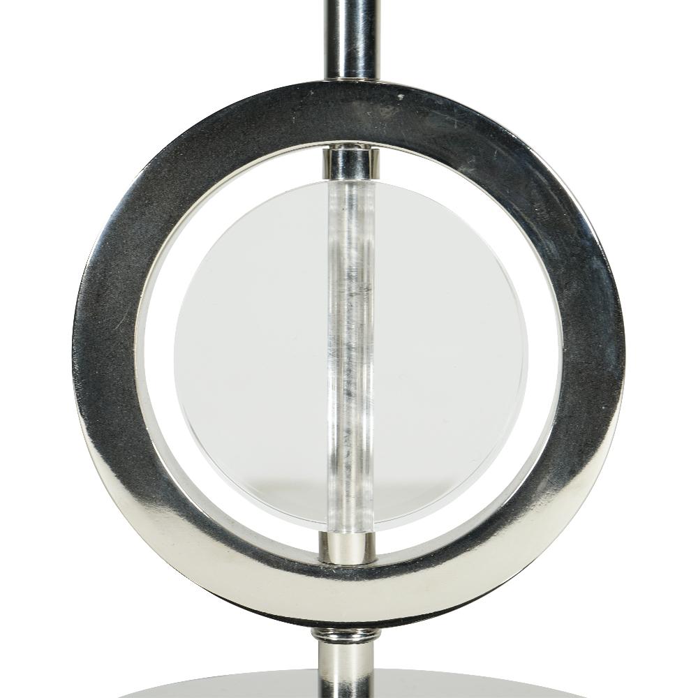 Authentic Models Art Deco Circle Lamp Single Silver