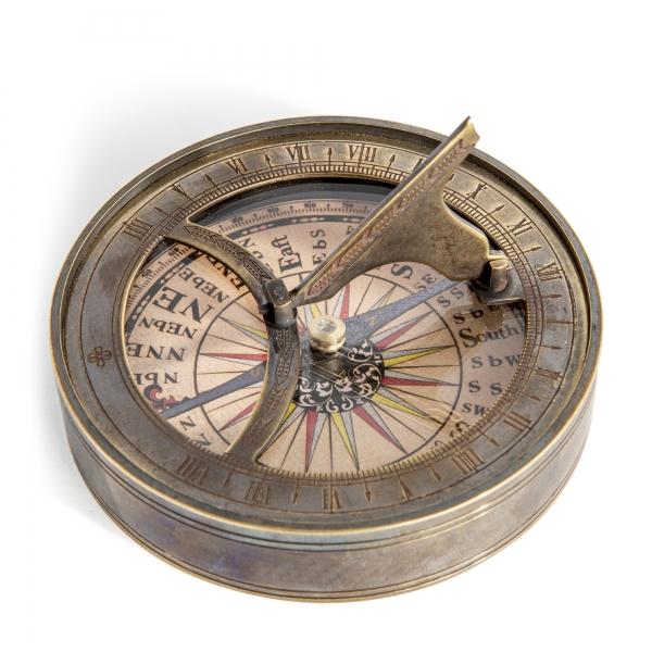 authentic models 18th C. Sundial & Compass