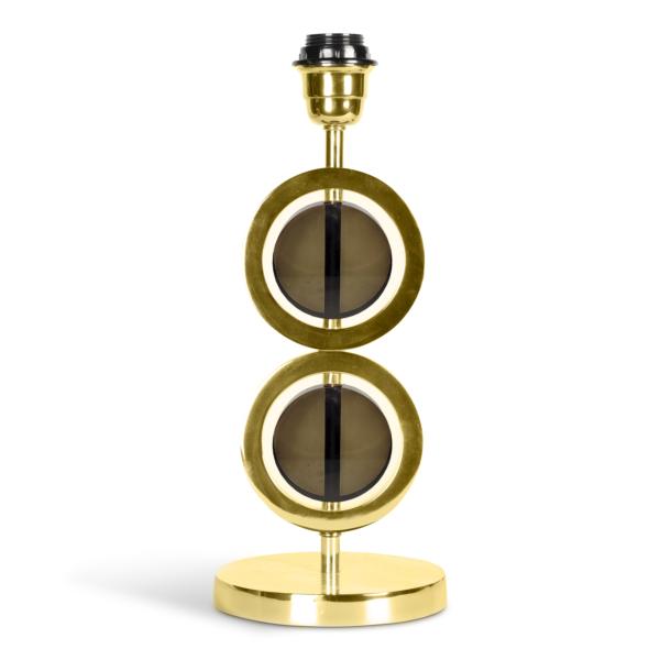 authentic models Art Deco Circle Lamp Double Gold