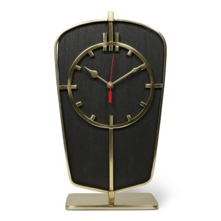 authentic models Art Deco Desk Clock Gold