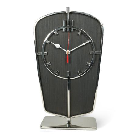 authentic models Art Deco Desk Clock Silver
