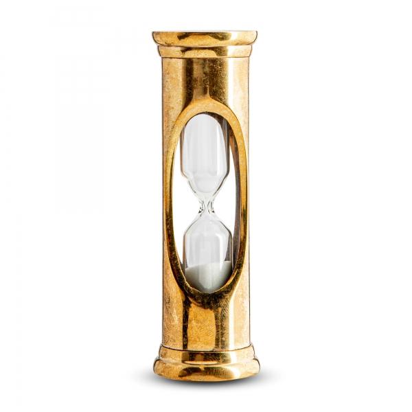 authentic models Brass 3 minute Sandglass