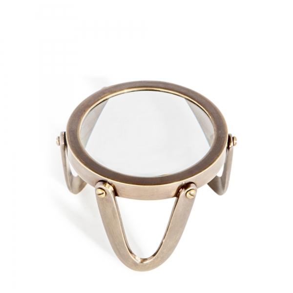 authentic models Desk Magnifier 3″ Brass