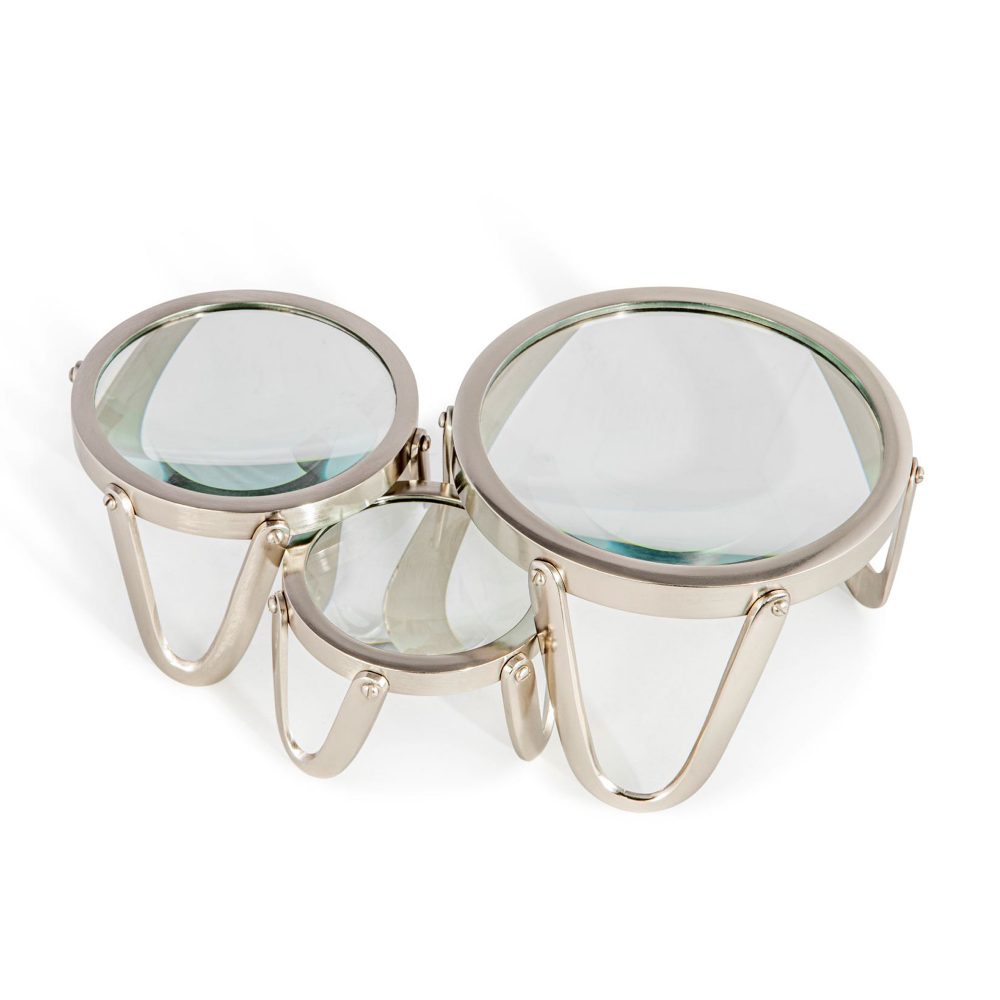 Authentic Models Desk Magnifier 4″ Pewter