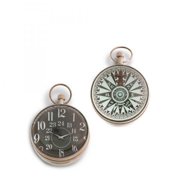 authentic models Eye of Time Clock Silver