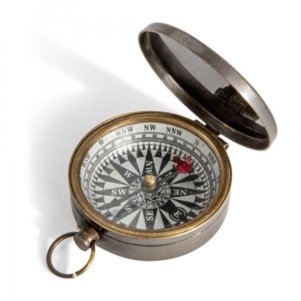 authentic models Small Compass Bronzed