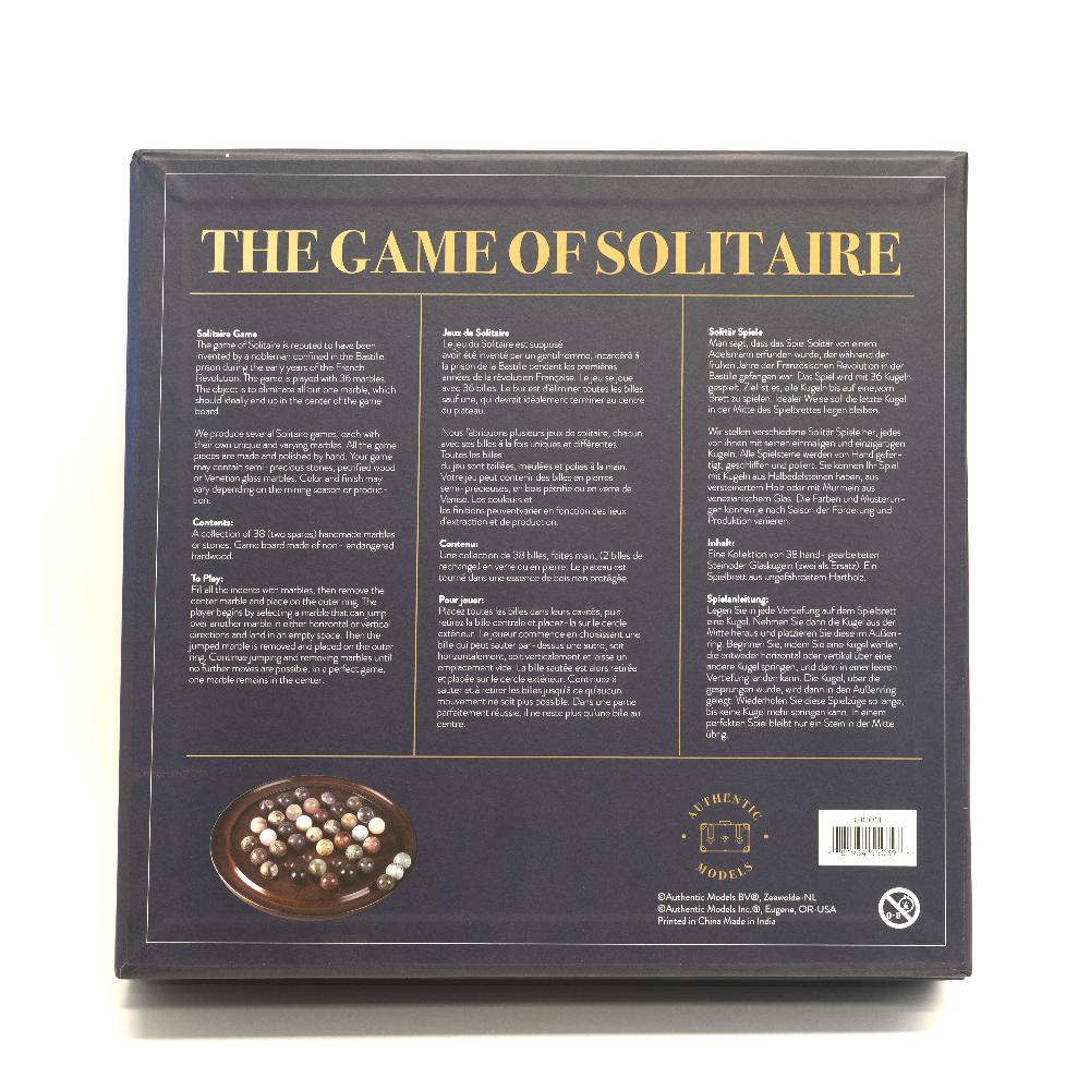Authentic Models Solitaire Game 20mm French Finish
