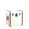 Authentic Models Stateroom End Table Off White