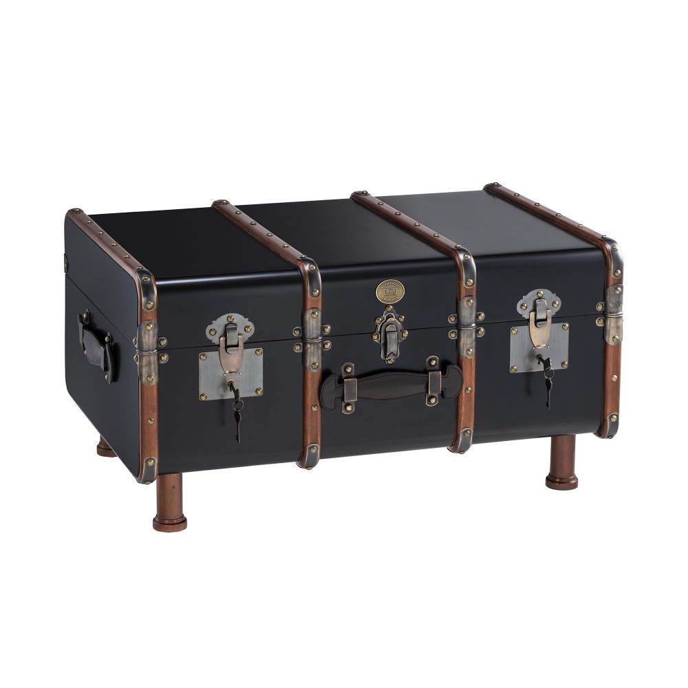 Authentic Models Stateroom Trunk Table Black